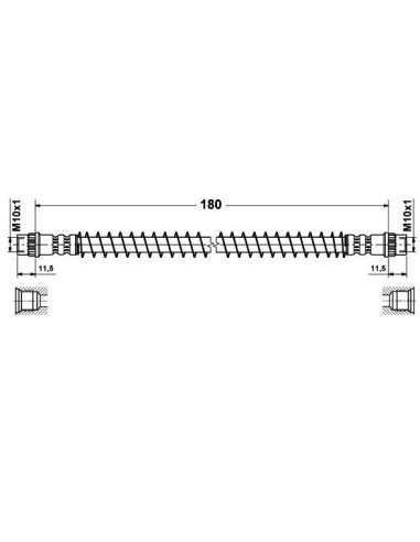 Flexible de frein Arriere Peugeot 405
