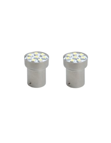 Ampoules LED BA15s G18 SMD 5050 Blanche 12V