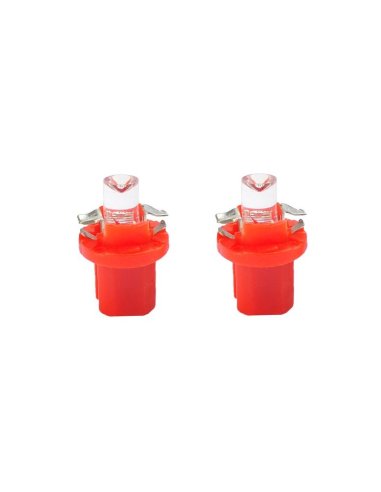 Ampoules LED B8.50 1 x Flux creuse rouge 12V
