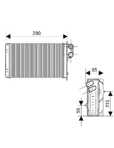 radiateur de chauffage Renault Megane...
