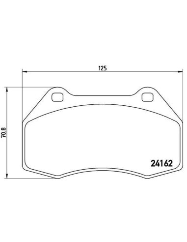Plaquettes de frein avant Megane II RS