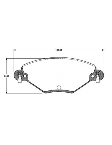 JEU DE PLAQUETTES DE FREIN AVANT CITROEN C5