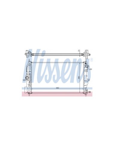 Radiateur de refroidissement Chevrolet Opel