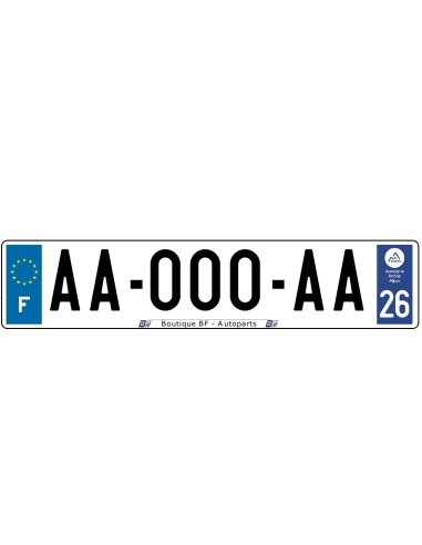 Lot de 2 plaques d'immatriculation...