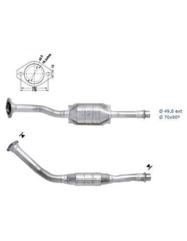 Catalyseur Citroen Berlingo - Peugeot Partner - 306 2.0 HDI