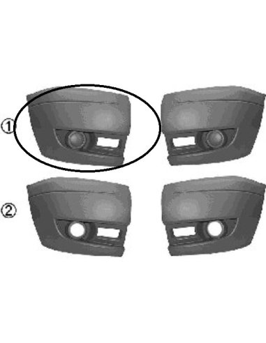 Cross de pare choc avant Droit Ford TRANSIT MK7 2006 à 2014 