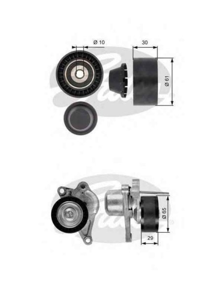 Kit de Courroie distribution Nissan Qashqai x trail , Renault Grand scenic Koleos Laguna Megane Scenic Moteur 2.0DCI