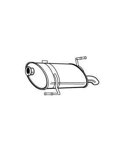 Silencieux arriere Peugeot 206 SW 2.0HDI