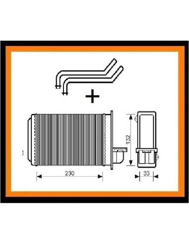 Radiateur de chauffage Peugeot 205+309