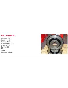 Jeu de 2  Disques  de frein Hyundai I20, Kia Rio 2