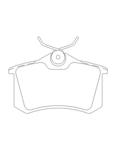 Plaquette de frein arriere pour audi A1,A2,A3