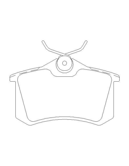 Plaquette de frein arriere pour audi A1,A2,A3