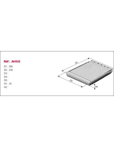 Filtre habitacle Purflux AH133