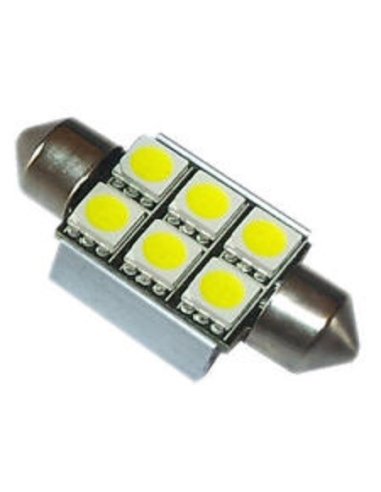 2 Ampoules Navettes à led effet Xenon c5w 37mm