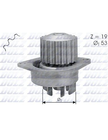 Pompe à eau Citroën Berlingo C2 C3 C4 Saxo Xsara Peugeot 1007 106 206 207 307 308 Partner  1.4 1.6 16v