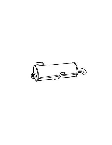 silencieux arriere Peugeot 206