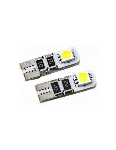 2 Ampoule veilleuse à led effet Xenon w5w t10