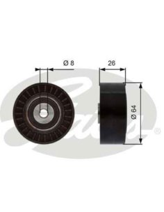 Galet enrouleur courroie accessoire Audi A3 Seat cordoba ibiza inca toledo Skoda octavia VW bora caddy golf4 new beetle polo3