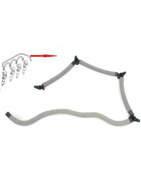 Tuyaux durite de retour gasoil Citroen C4 C5 C8 Picasso Jumpy Peugeot 307 308 407 607 807 Expert 2.0 hdi 16v Scudo Ulysse 2.0JTD