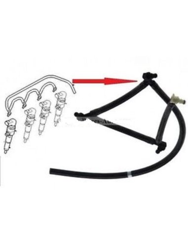 Tuyaux durite de retour gasoil Citroen C3 C4 C5 Picasso Peugeot 206 207 307 407 508 Partner 1.6 Hdi Ford 1.6 Tdci