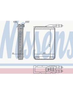 Radiateur de chauffage Renault R5 R9 R11 Espace Express 