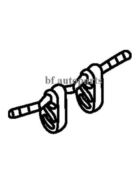Support d'échappement double avec tige BMW X3