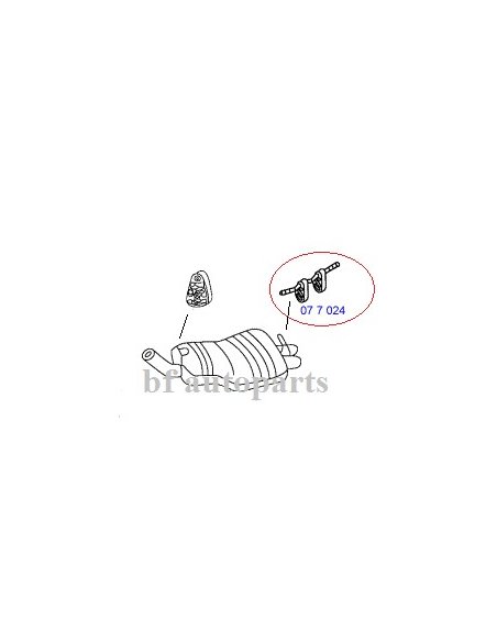 Support d'échappement double avec tige BMW X3