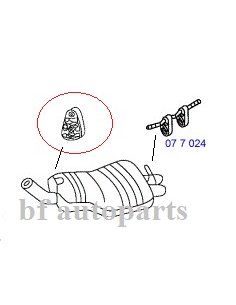Support echappement BMW X3 2