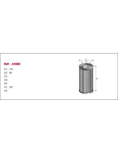 Filtre à air Purflux A1082