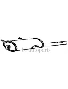 Silencieux arrière Citroen Xsara Break Moteur  1.4 - 1.9 - 2.0 