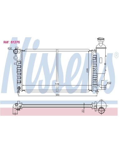 Radiateur Nissens 61276
