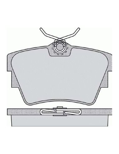 Plaquette de frein pour opel / nissan / traffic